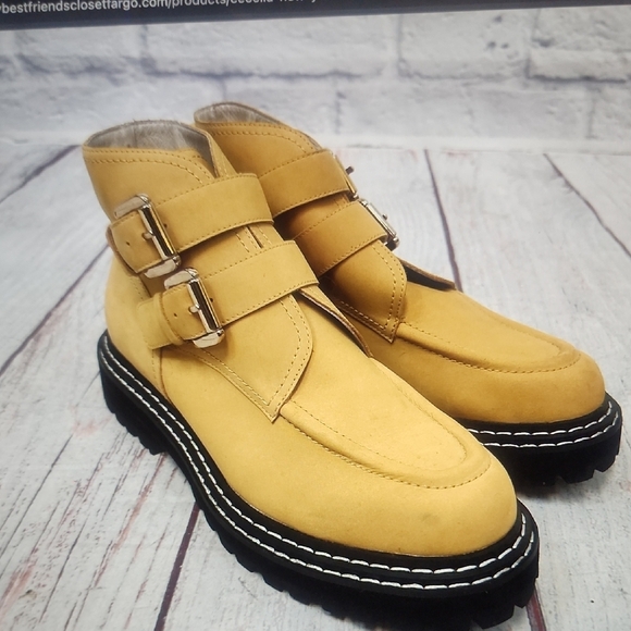 Cecilia New York Honor Buckle Boots Anthropology 36.5 - Picture 1 of 9